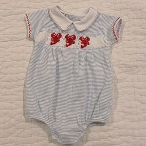 Magnolia Baby Smocked Crawfish/Lobster Bubble